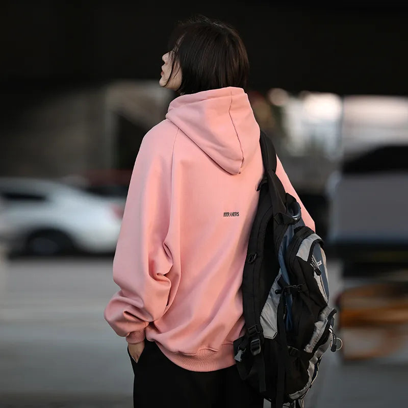 【Oneblue Shop】帽子付けパーカー フリース 秋冬 男女兼用 ls112301