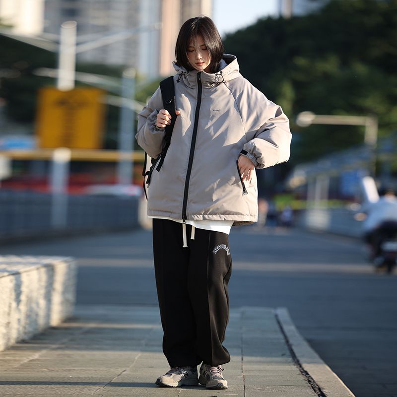 【Oneblue Shop】スウェットパンツ ストレート フリース ゆったり 秋冬 LS112302