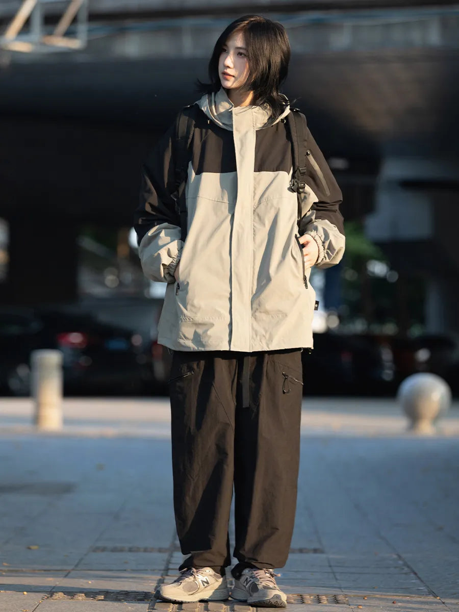 【Oneblue Shop】カーゴパンツ 男女通用 海外トレンド 無地 レギュラー丈 レギュラーウエスト ポケットデザインls2210291