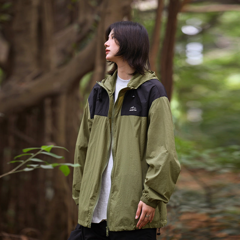 【Oneblue Shop】フード付きアウトドア UVカットUPF50+ 日焼け防止ウェア ストームジャケット ls324088