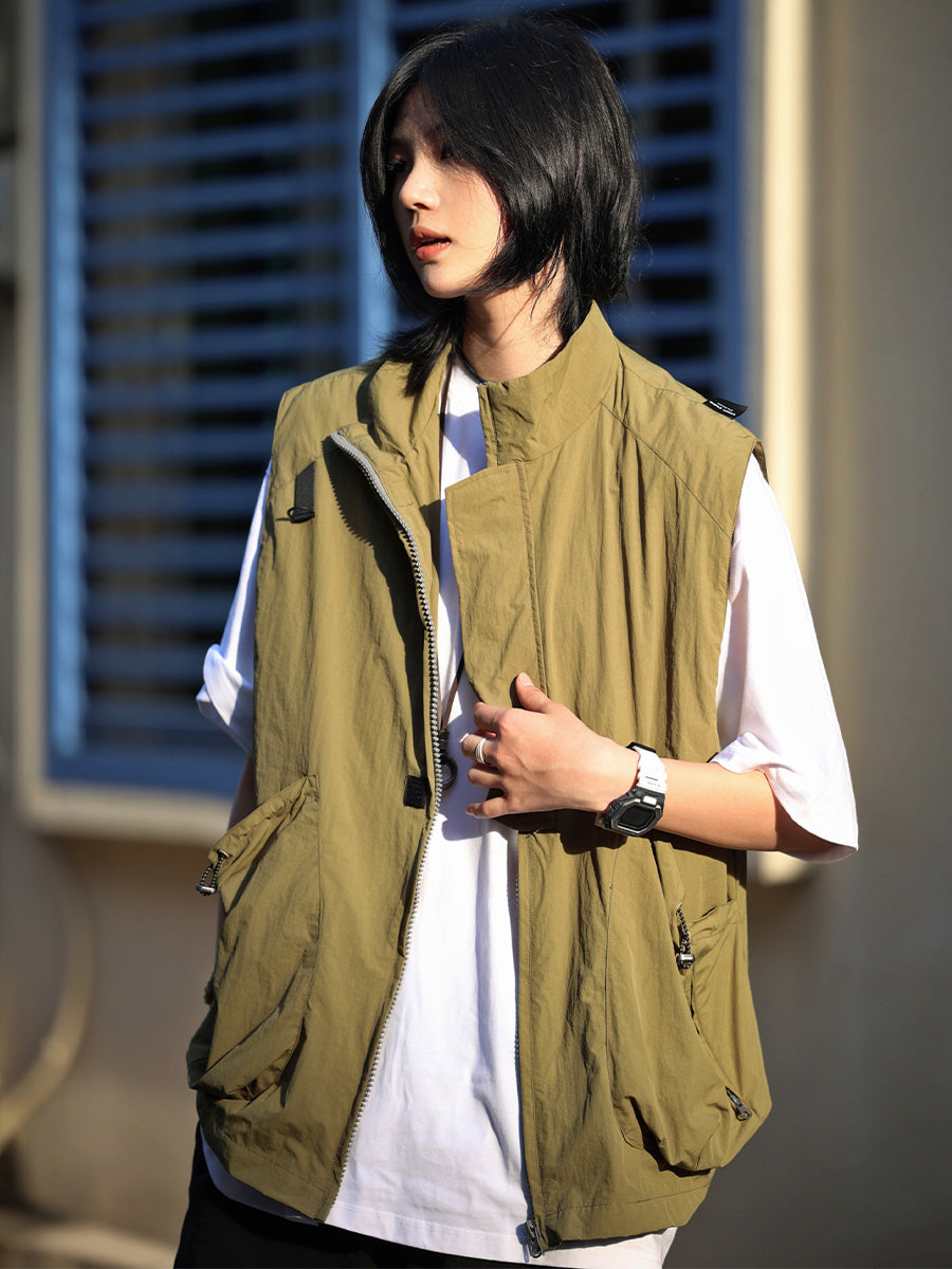 【Oneblue Shop】多機能ベスト ワークベストアウトドアジャケットLS071302