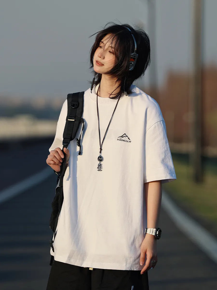 【Oneblue Shop】レトロヘビーウェイト270g 半袖 Tシャツ LS0404001