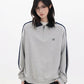 【Oneblue Shop】トラックラインジップポロスウェット / Track Line Zip Polo Sweat LS2510023