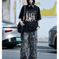 【Oneblue Shop】ブラック 半袖 クルーネック Tシャツ（4Color）241910