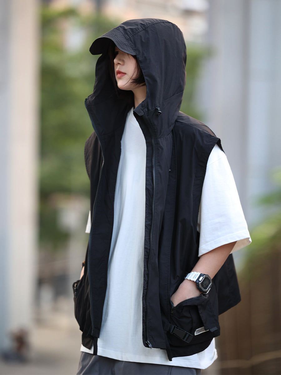 [Oneblue Shop] Multifunctional Vest Work Vest Outdoor Jacket LS051402