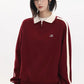 【Oneblue Shop】トラックラインジップポロスウェット / Track Line Zip Polo Sweat LS2510023