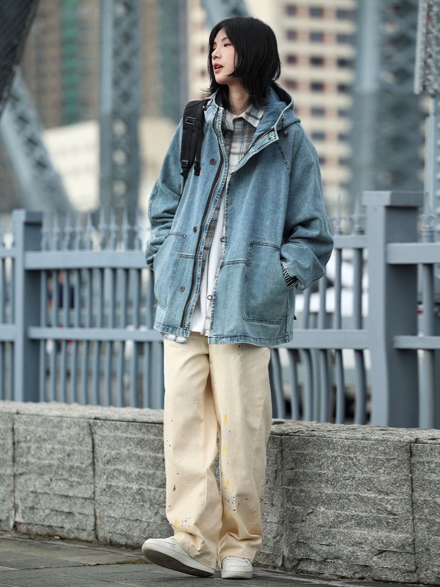 【OneBlue Shop】ヴィンテージライン デニムジャケット / VINTAGE LINE DENIM JACKET LS202510302