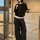 【Oneblue Shop】フロントタックワイドデニムパンツ / FRONT TUCK WIDE DENIM PANTS 2609810