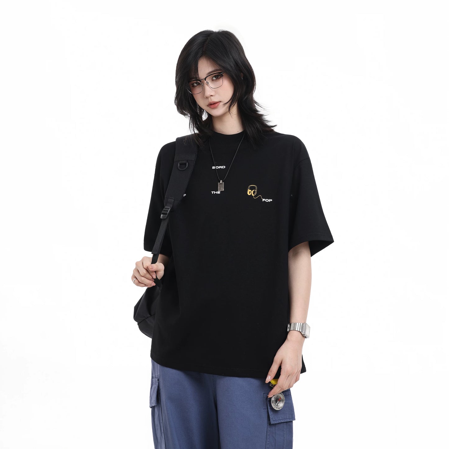 【Oneblue Shop】ミニロゴ Tシャツ / Mini Logo T-shirt  LS2604162