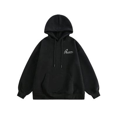 【Oneblue Shop】BACK LOGO SWEAT HOODIE フーディー バックロゴ パーカー オーバーサイズ LS2404245