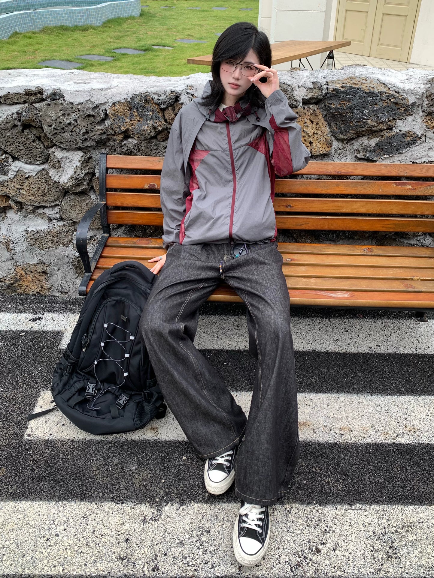 【Oneblue Shop】コンバーチブルナイロンジャケット / CONVERTIBLE NYLON JACKET Ns67123