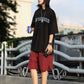 【Oneblue Shop】カラフルな文字プリントTシャツ -T-shirt LS2406264