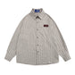 【Oneblue Shop】ルーズストライプシャツ Loose Stripe Shirt LS202510012