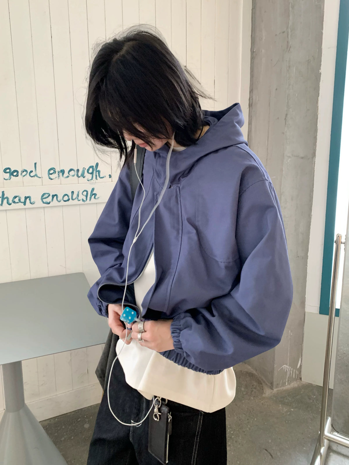 【Oneblue Shop】ショートフードジャケット / SHORT HOODED JACKET 269803