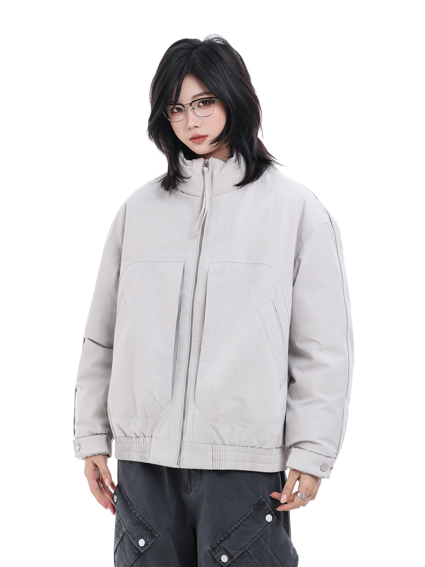【Oneblue Shop】スタンドカラー ダウンブルゾン / STAND COLLAR DOWN BLOUSON LS2512291