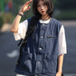 【OneBlue Shop】デニムベストジャケット -Vest  LS2405197