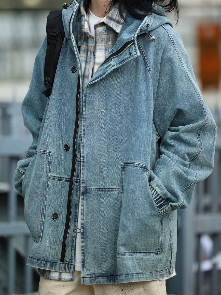 【OneBlue Shop】ヴィンテージライン デニムジャケット / VINTAGE LINE DENIM JACKET LS202510302