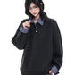 【Oneblue Shop】レイヤードカラー プルオーバートップス / Layered Collar Pullover Top Ls2603252