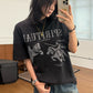 【Oneblue Shop】ウォッシュ加工 半袖 クルーネック Tシャツ（2Colors）242001