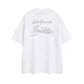 【Oneblue Shop】サマー グラフィックプリント 半袖 Tシャツ（2Colors）241925