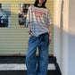 【Oneblue Shop】ルーズフィット バギーデニムパンツ / Loose Fit Baggy Denim Pants NS67121