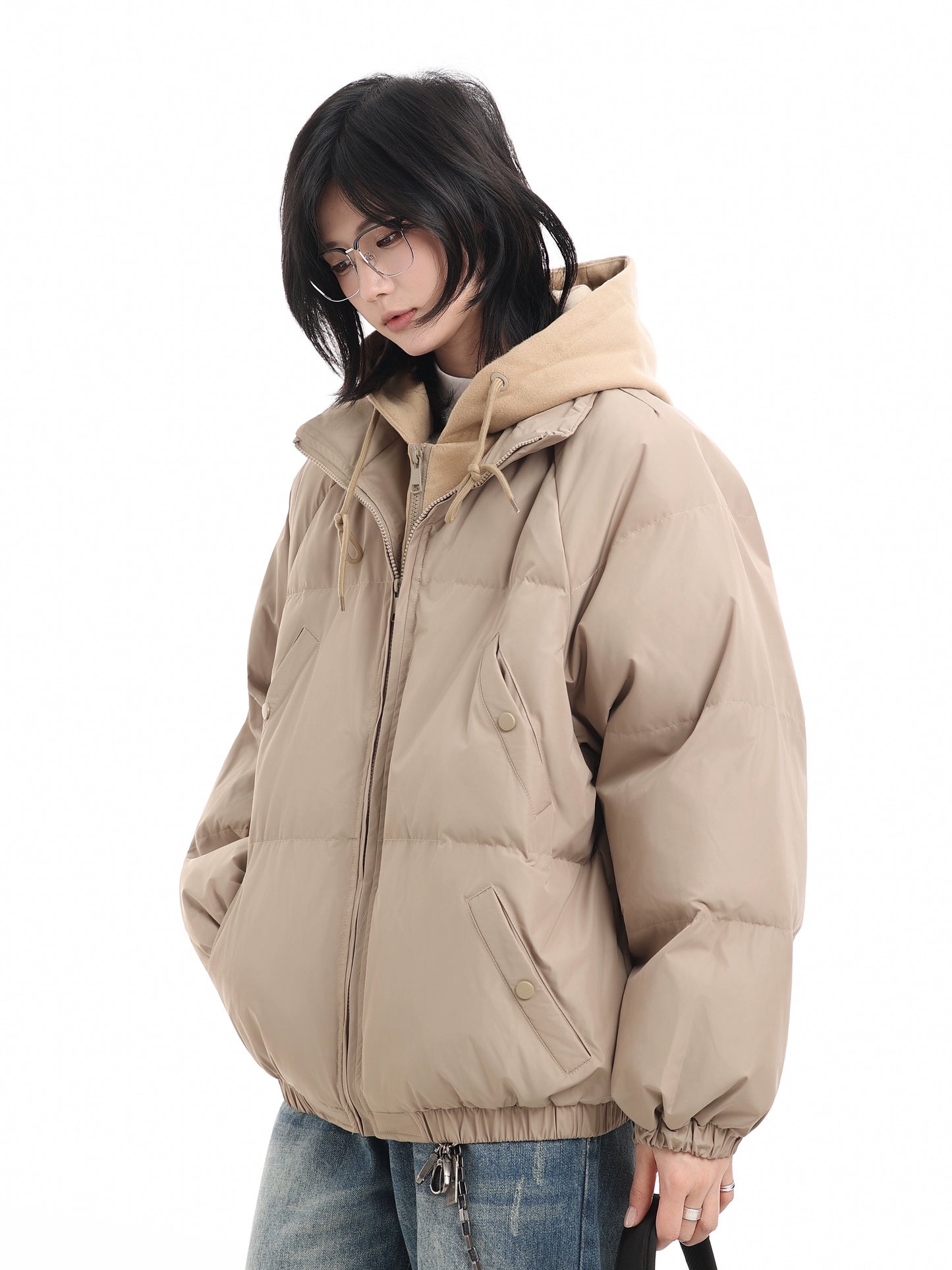 【Oneblue Shop】フェイクレイヤード中綿ジャケット / FAKE-LAYERED PUFF JACKET Ls2512061