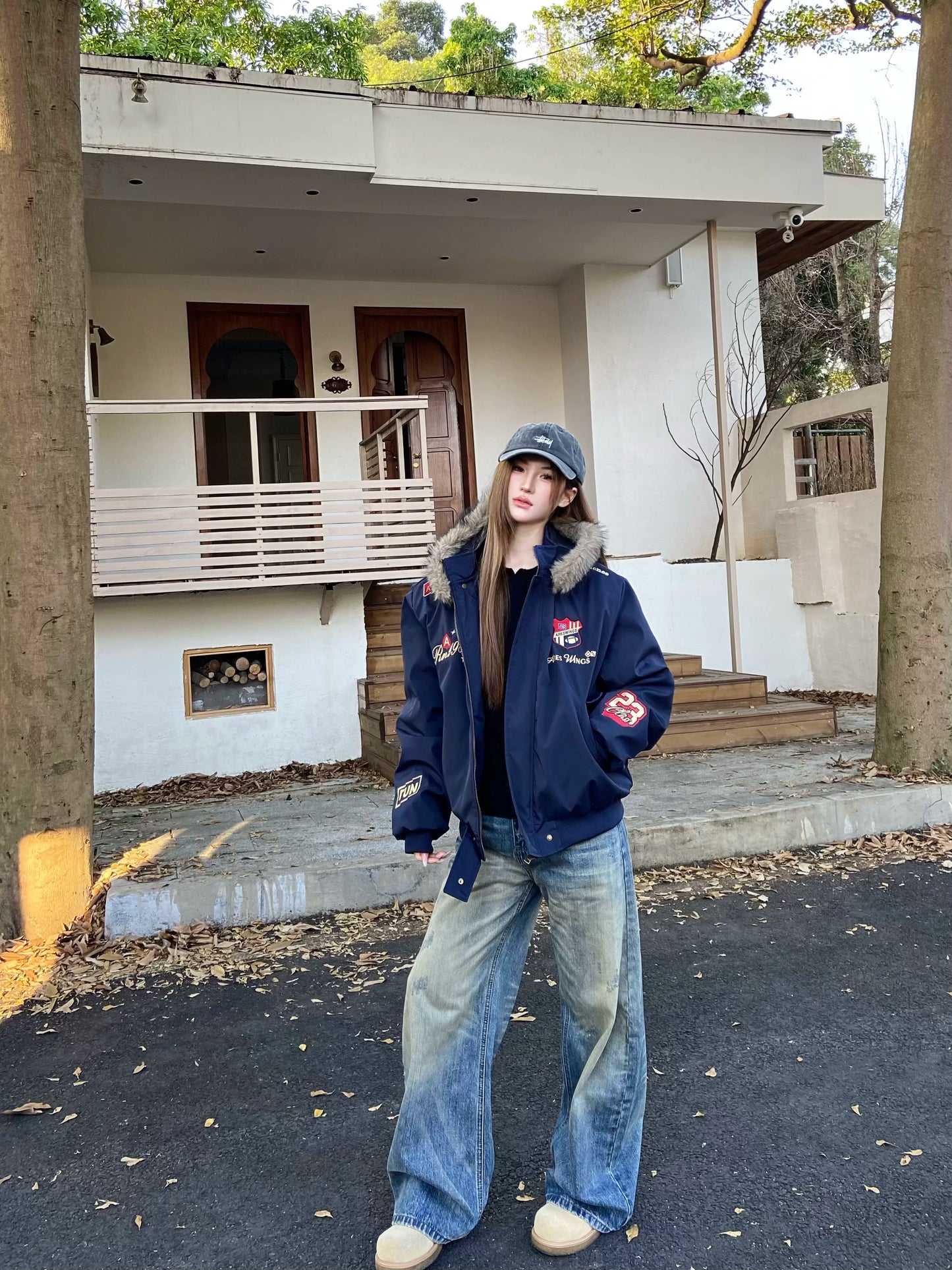 【Oneblue Shop】中綿ジャケット / ユニセックス "Padded Jacket / Unisex" LS260105