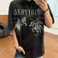 【Oneblue Shop】ウォッシュ加工 半袖 クルーネック Tシャツ（2Colors）242001