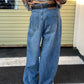 【Oneblue Shop】ルーズフィット バギーデニムパンツ / Loose Fit Baggy Denim Pants NS67121