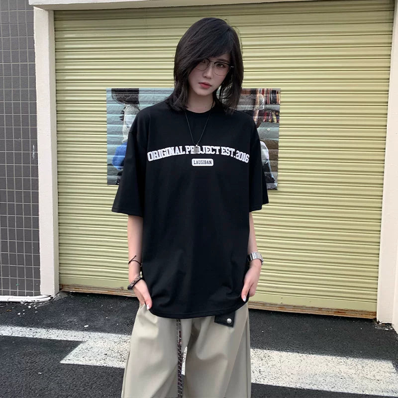 【Oneblue Shop】アーチロゴ オーバーサイズTシャツ / Arch Logo Oversized T-Shirt NS71206