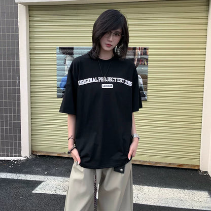 【Oneblue Shop】アーチロゴ オーバーサイズTシャツ / Arch Logo Oversized T-Shirt NS71206