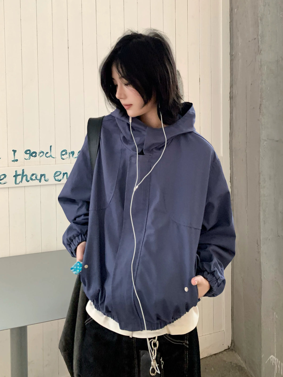 【Oneblue Shop】ショートフードジャケット / SHORT HOODED JACKET 269803