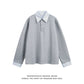 【Oneblue Shop】POLOカラー 長袖 Tシャツ（2Colors）241460