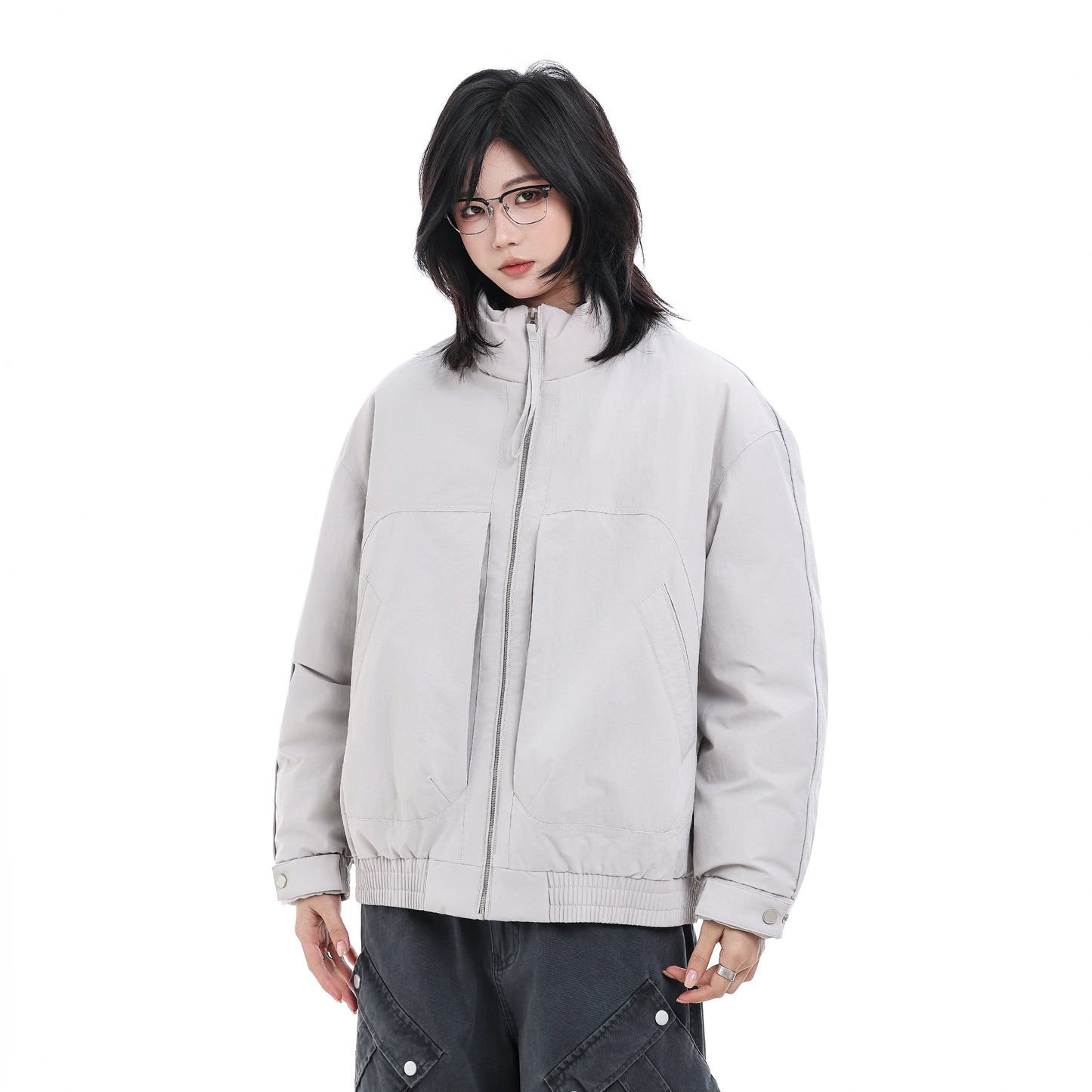 【Oneblue Shop】スタンドカラー ダウンブルゾン / STAND COLLAR DOWN BLOUSON LS2512291