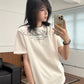 【Oneblue Shop】グラフィックプリント ビッグシルエット 半袖 Tシャツ（2Colors）242015