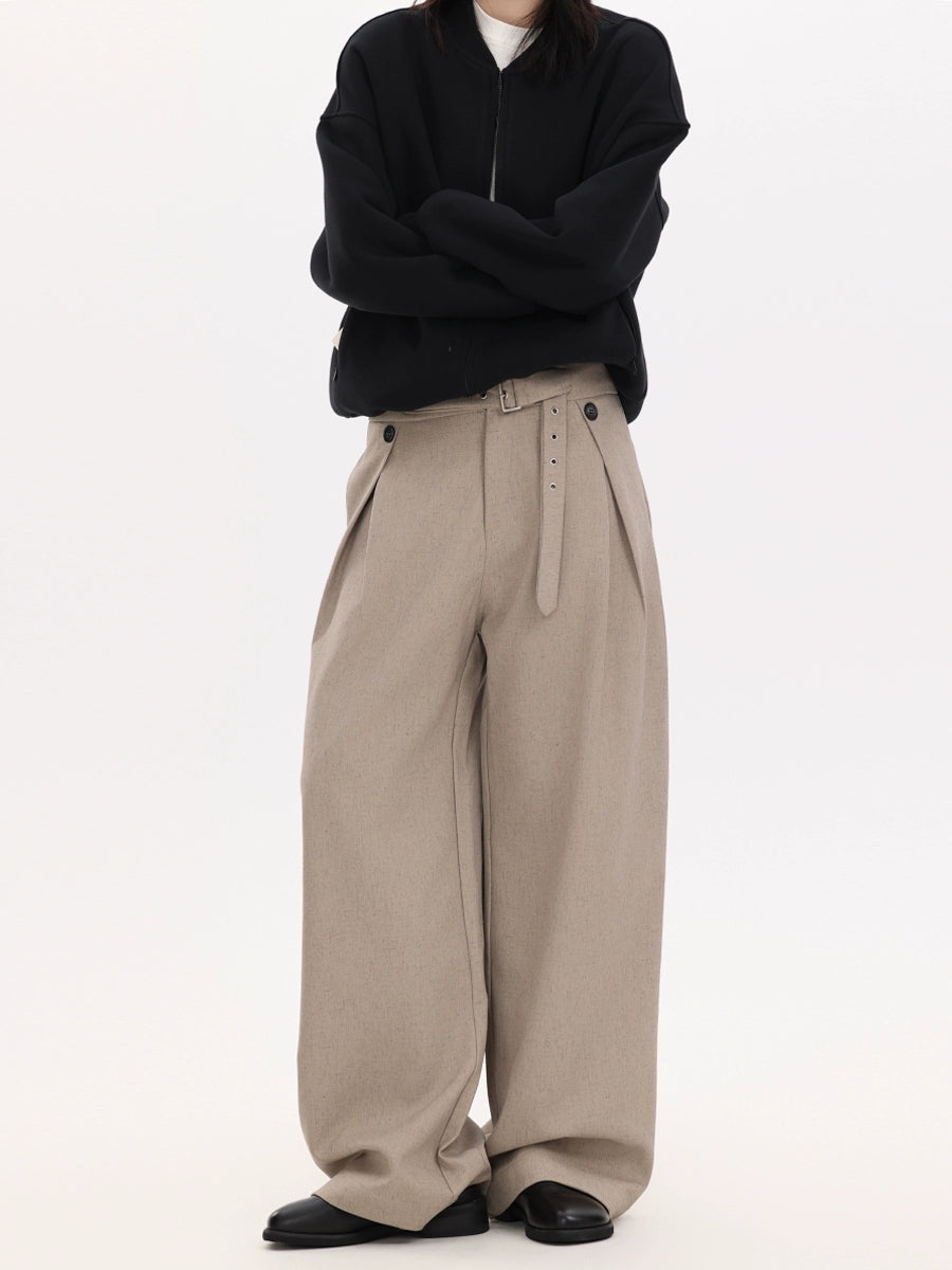 【Oneblue Shop】ストレートルーズパンツ (Straight Loose Pants) LS20251001
