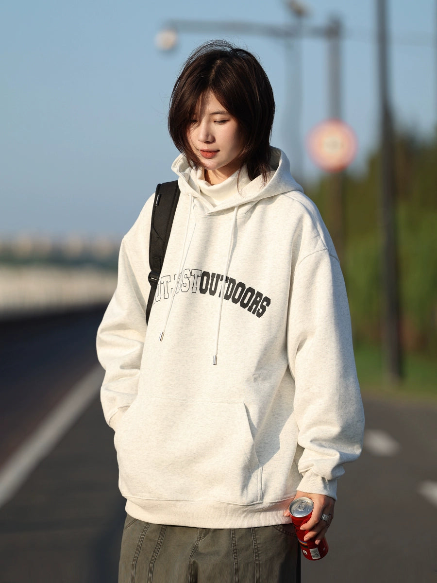 【Oneblue Shop】ゆったり長袖フード付きスウェット LS2410041