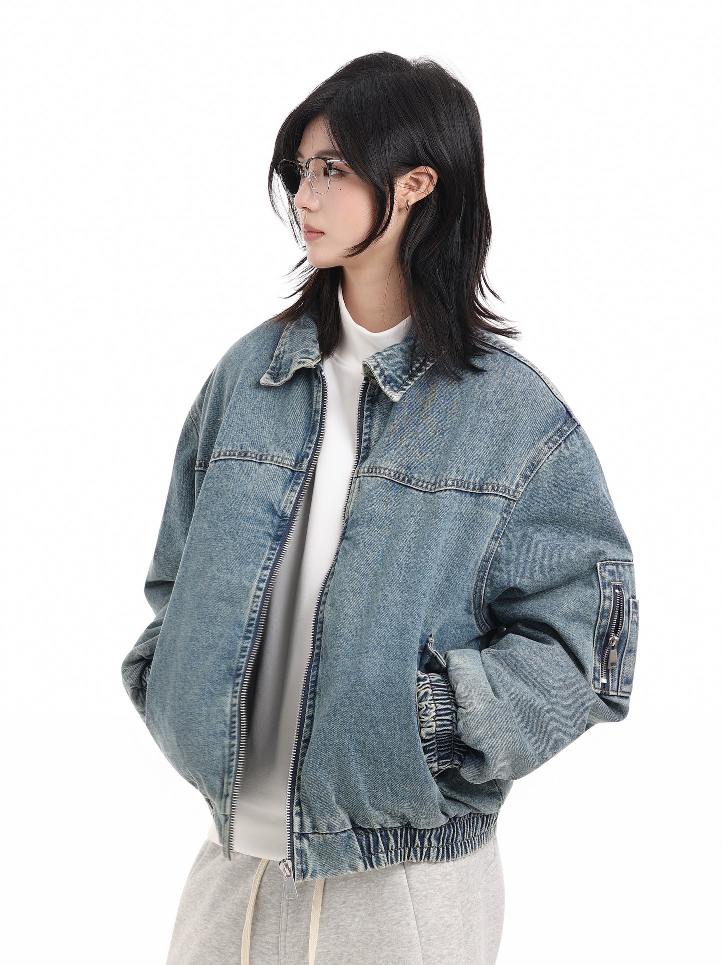 【Oneblue Shop】デニムキルティングジャケット / DENIM QUILTING JACKET LS2510301
