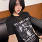 【Oneblue Shop】アメカジ グラフィックプリント 半袖 Tシャツ（2Colors）241985