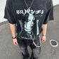 【Oneblue Shop】ヴィンテージ風◎/プリントTシャツ/半袖/オーバーサイズ/夏コーデ  LS2505061