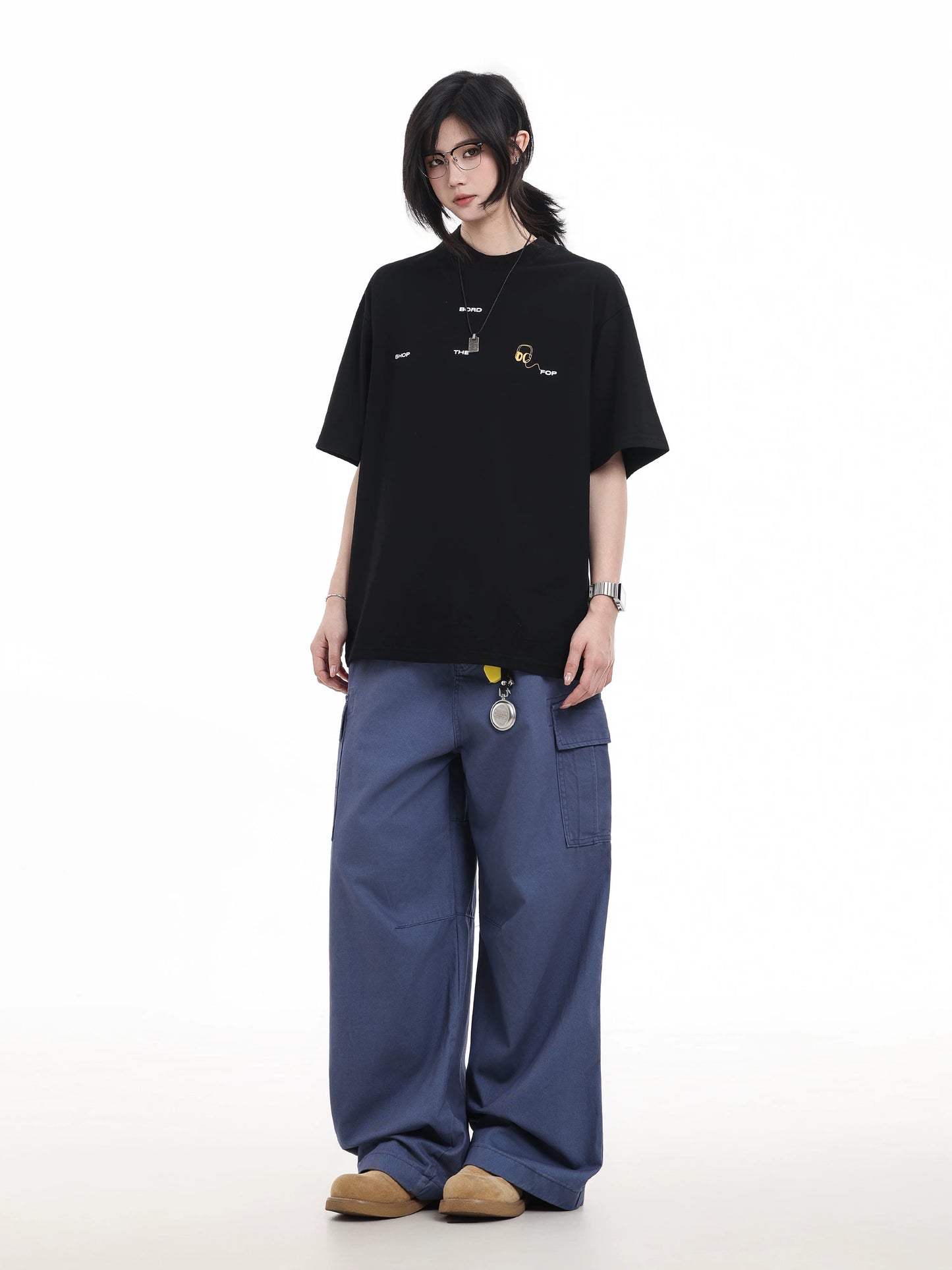 【Oneblue Shop】ミニロゴ Tシャツ / Mini Logo T-shirt  LS2604162