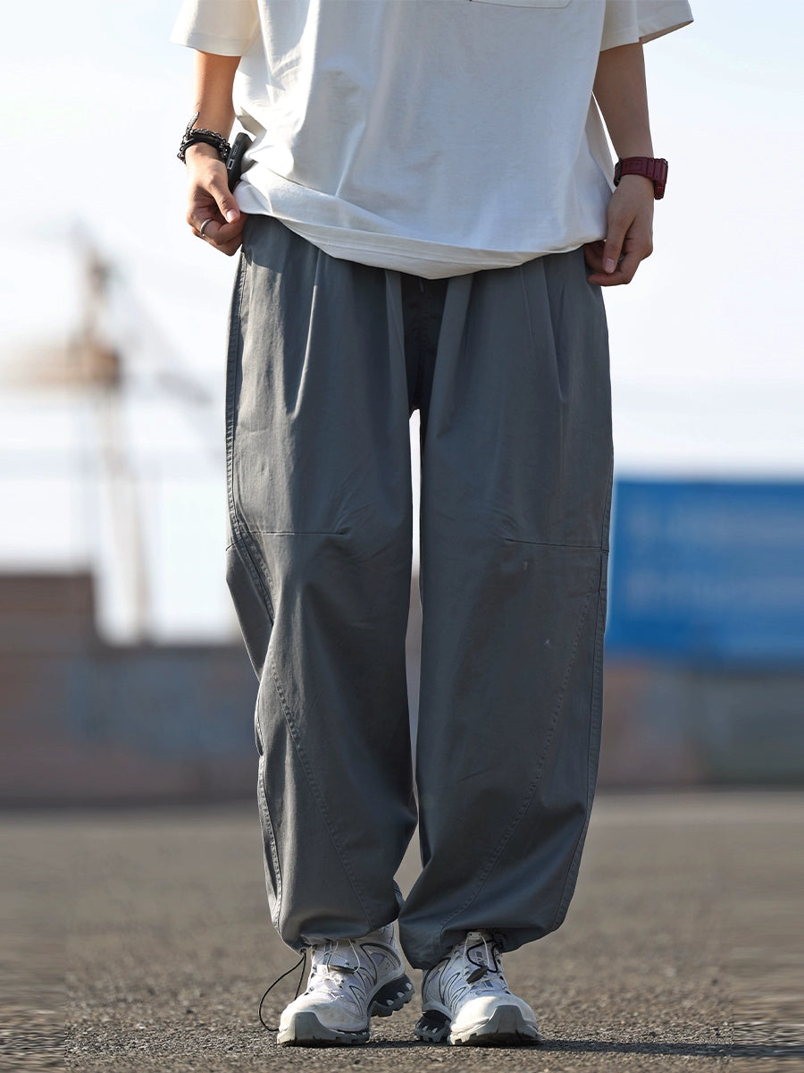 【Oneblue Shop】コード付きアンクルシャーツパンツ -Pants LS24061910