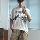 【Oneblue Shop】ウォッシュ加工 半袖 クルーネック Tシャツ（2Colors）242001