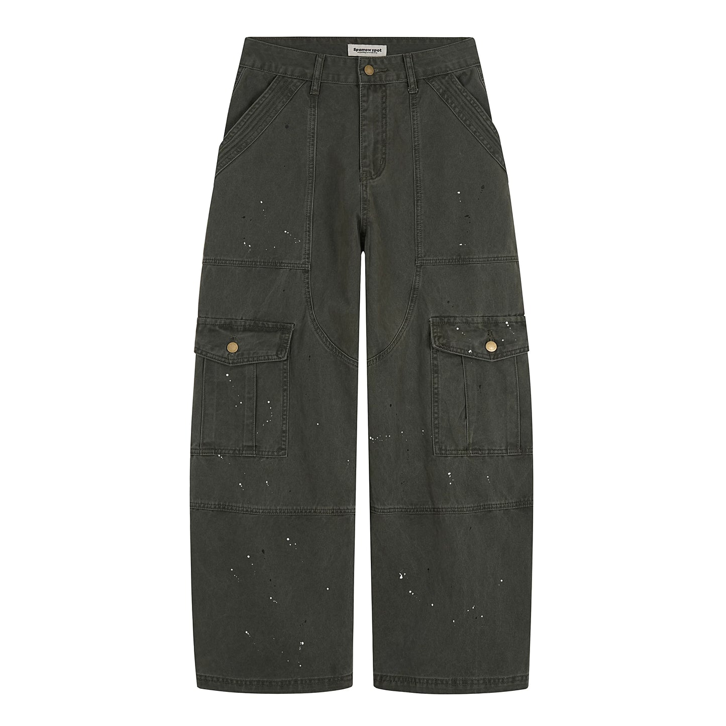 【Oneblue Shop】【NCLLW】マルチポケット タクティカル ワークパンツ / ワイドシルエット カーゴパンツ LS2602098