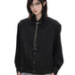 【Oneblue Shop】ギャザーヘムシャツジャケット / Gather Hem Shirt Jacket LS202510021