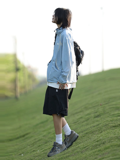 【Oneblue Shop】UVカットのゆったりフード付きジャケット -Overcoat LS2406127