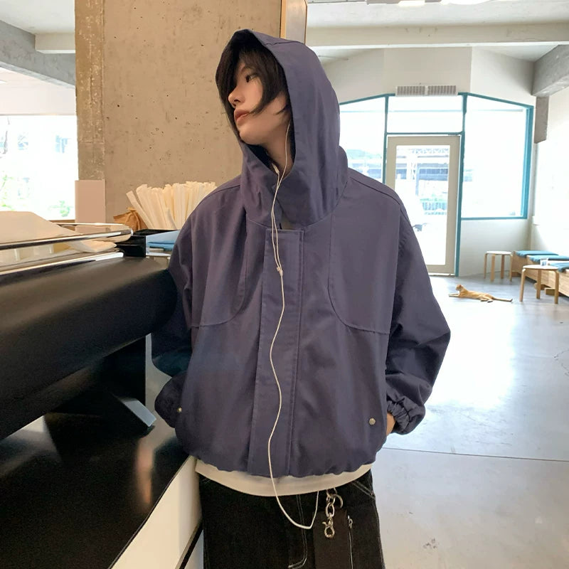 【Oneblue Shop】ショートフードジャケット / SHORT HOODED JACKET 269803
