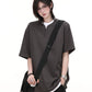 【Oneblue Shop】レイヤード着こなし◎/半袖Tシャツ/シンプルデザイン/夏コーデ LS250504