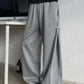 【Oneblue Shop】ゆったり厚手スウェットパンツ グレー Sweatpants  LS2501071