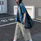 【Oneblue Shop】ヴィンテージデニムベースボールシャツ / VINTAGE DENIM BASEBALL SHIRT NS67126